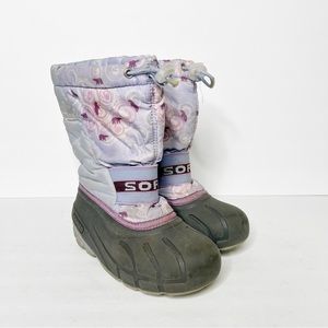 Sorel Cub Pac Winter Snow Boots Insulated Waterproof Size 13 Girls Purple